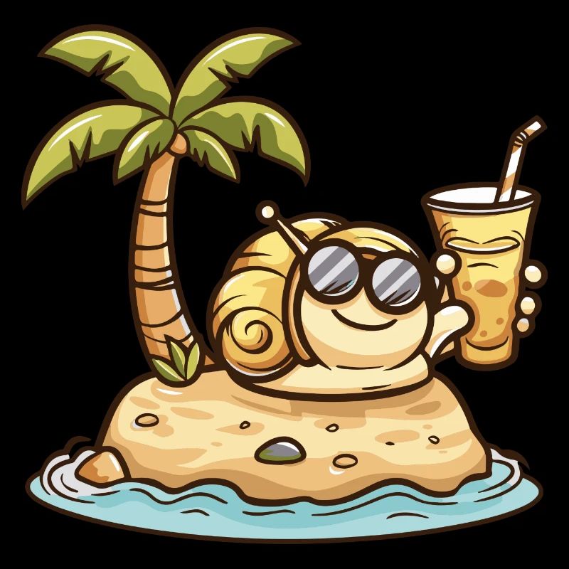 Vacances d’été d’escargot