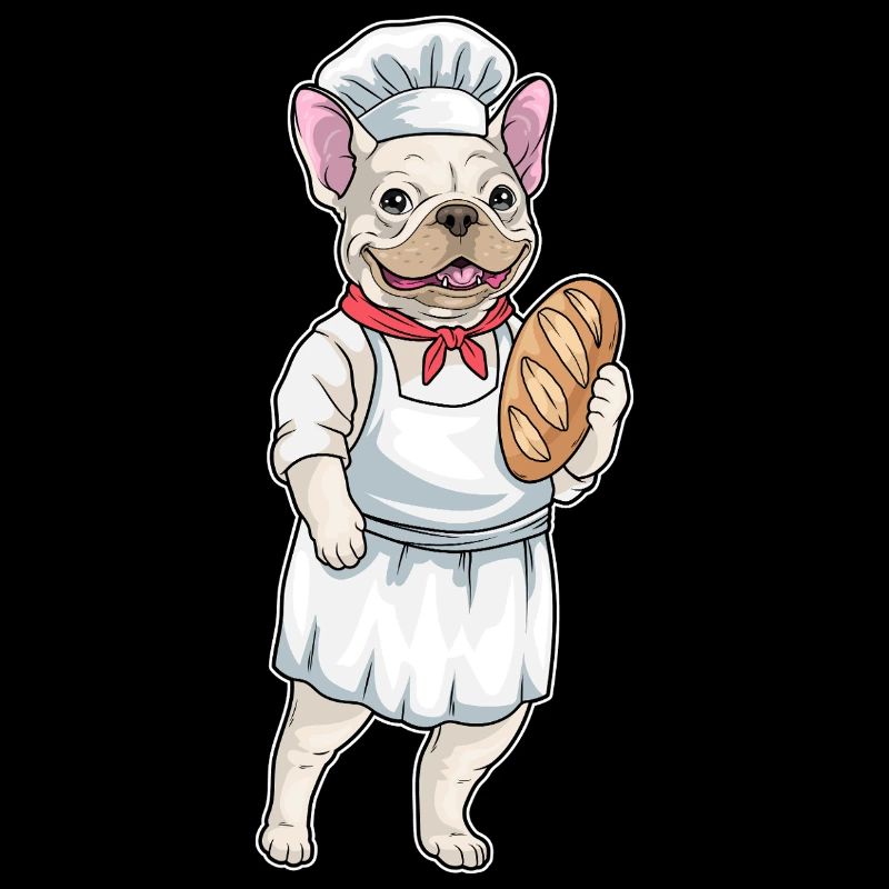 French Bulldog Baker Bread