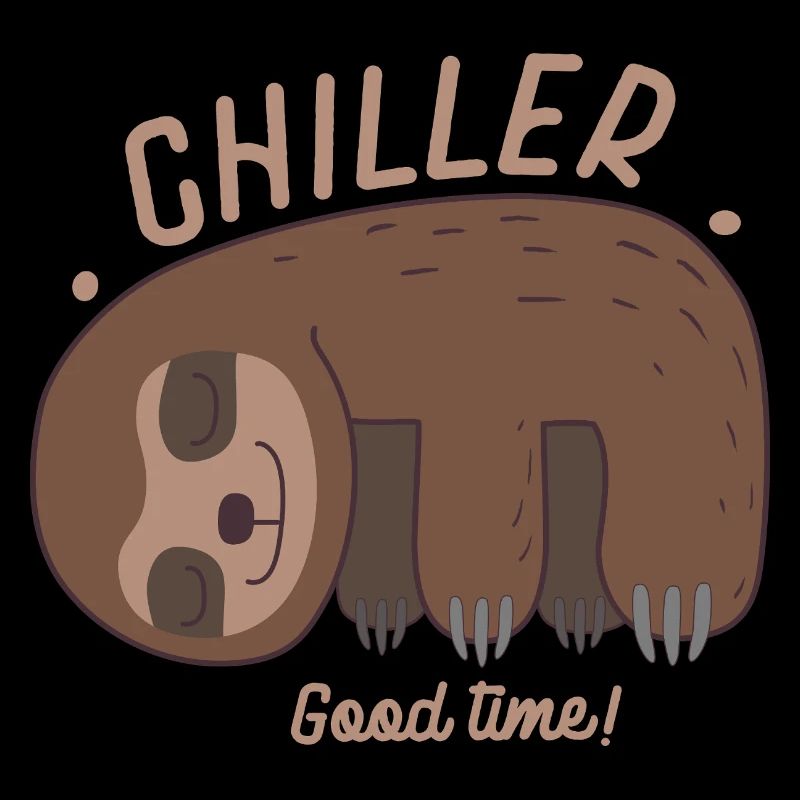 Sloth Chiller Sloth Humor Wall Art