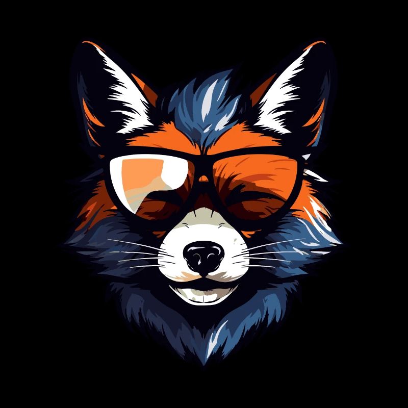 Fuchs Kopf Porträt Cool