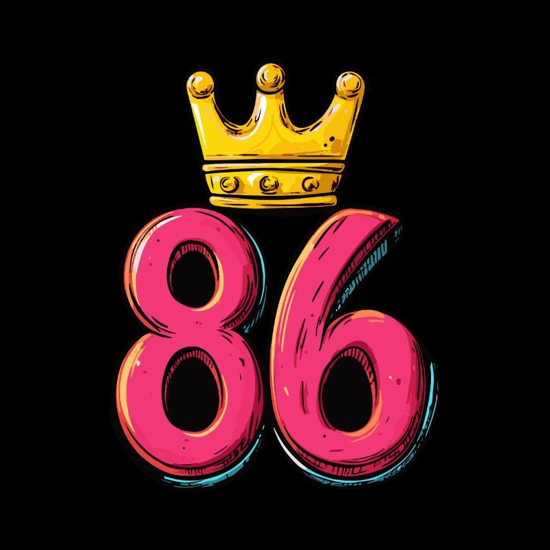 86 Numéro Jersey Couronne
