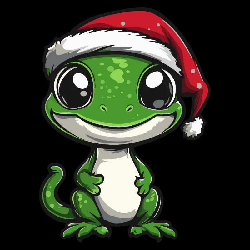 Lizard Christmas Cute
