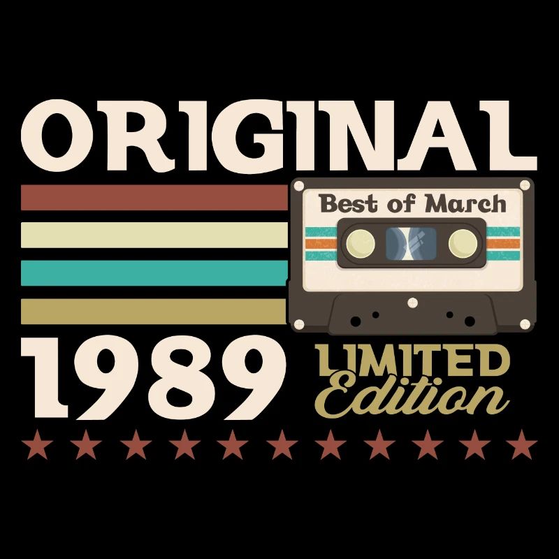 35e anniversaire mari mars 1989 Mixtape Cassette