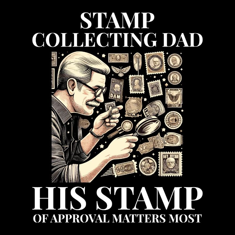 Timbres-poste d’époque Collectionneur de papa