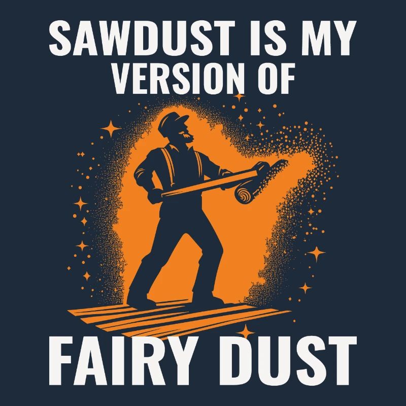 Bûcheron Menuisier Bûcheron Charpentier Sciure de bois