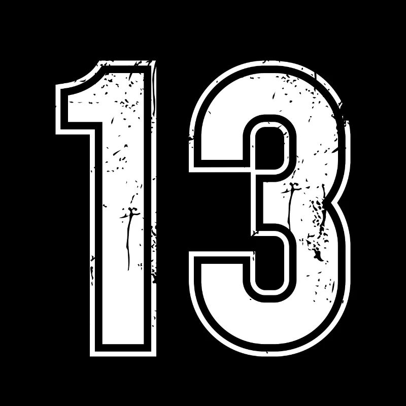 Maillot rétro 13 ans numéro 13 T-hirt numéro