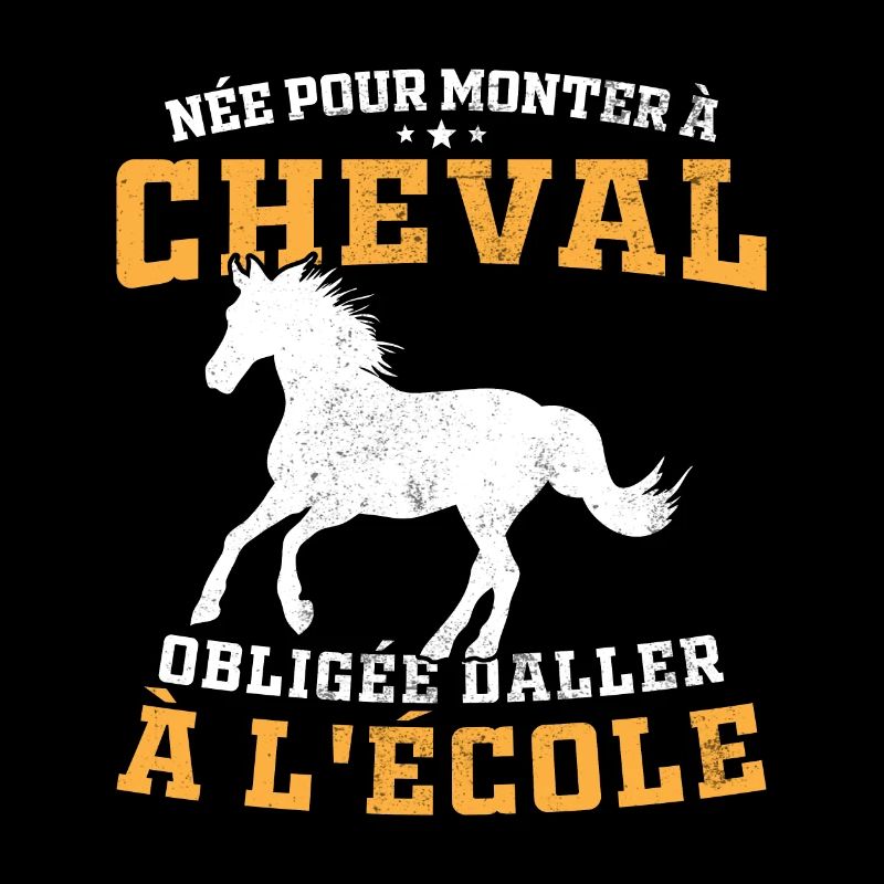 Née pour monter à cheval obligée d'aller à l'école