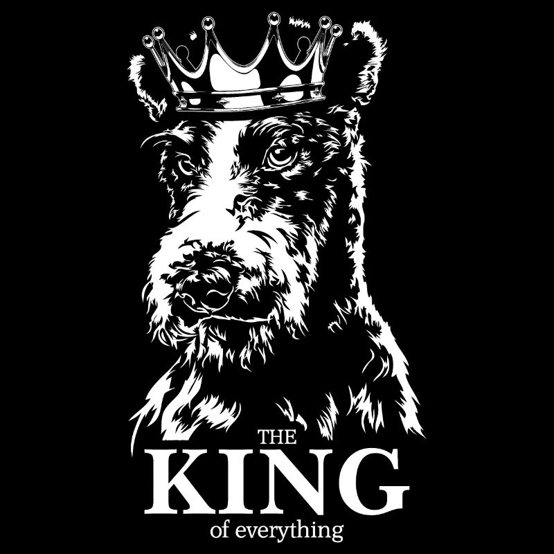 Foxterrier King of everything Hundespruch Hunde