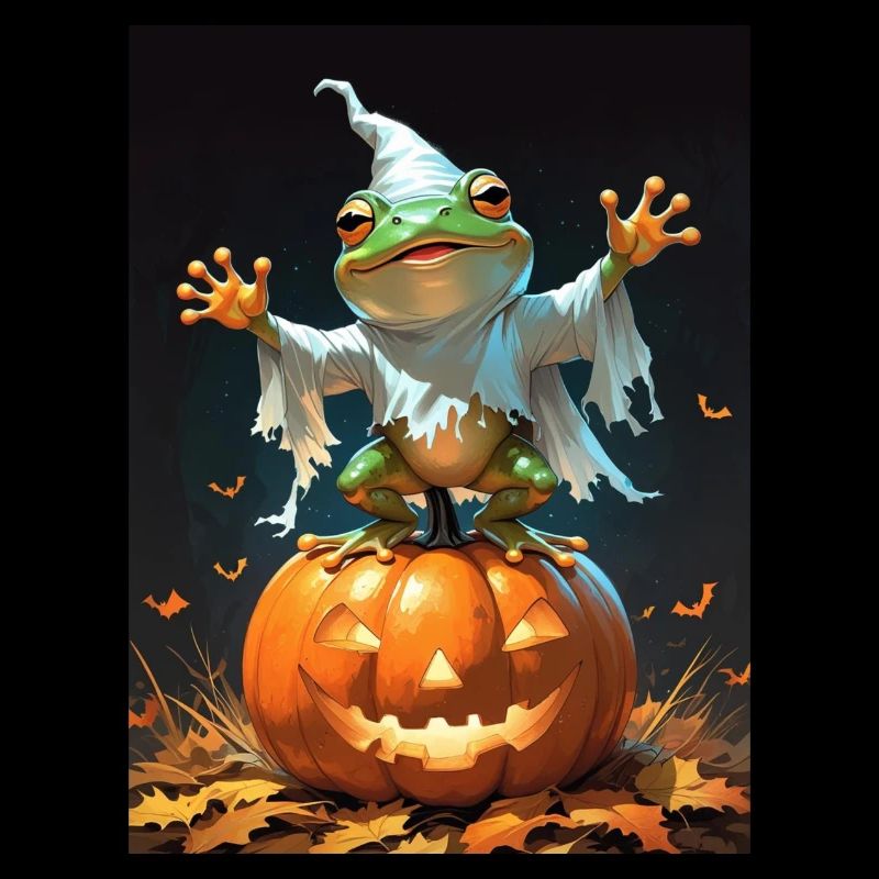 Halloween Frog Ghost Gift Idea