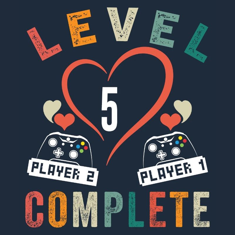 Level 5 Complete 5th Anniversary 5 Years Wedding