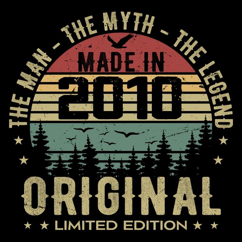 Original 2010 Retro 2010 Cadeau Anniversaire 2010