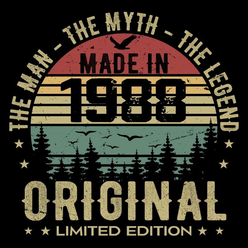 Original 1988 Retro 1988 Geburtstagsgeschenk 1988
