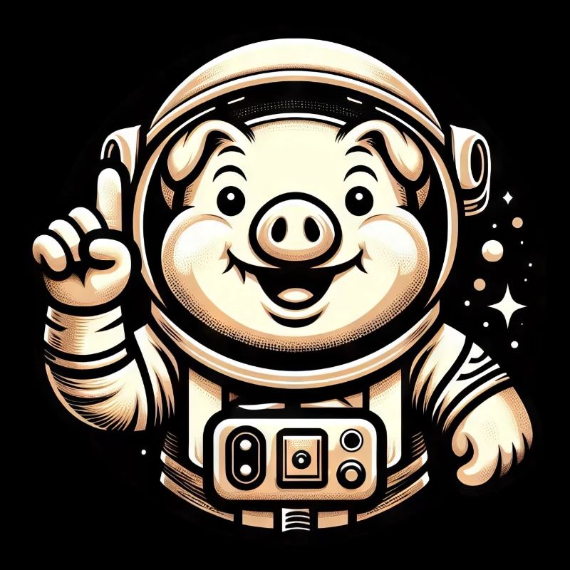 Astronaute Cochon Cosmonaute de l’univers de l’espace
