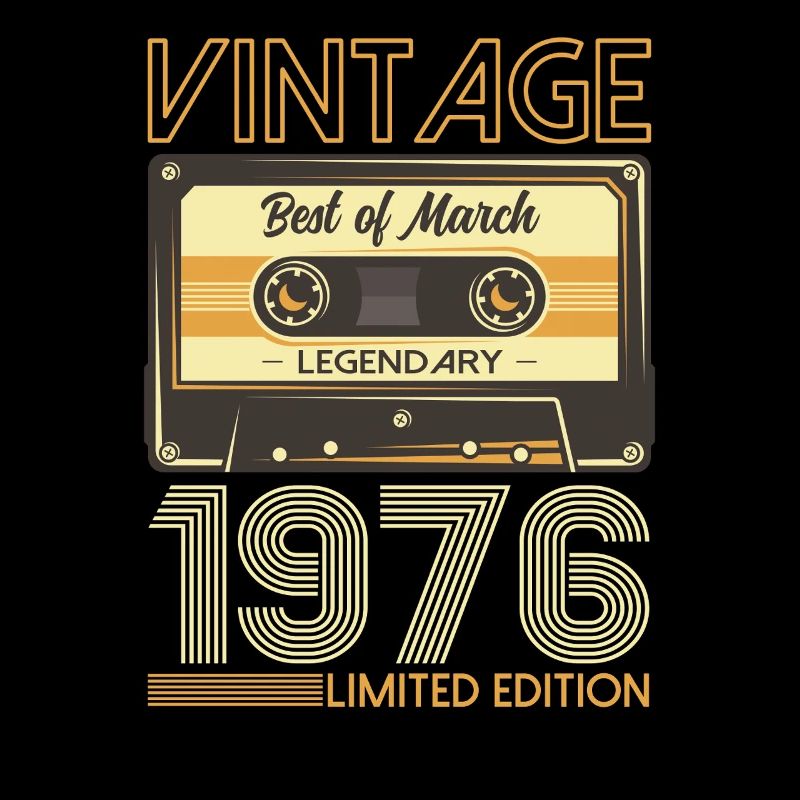 50. Geburtstag Geschenk Mann Kassette März 1976