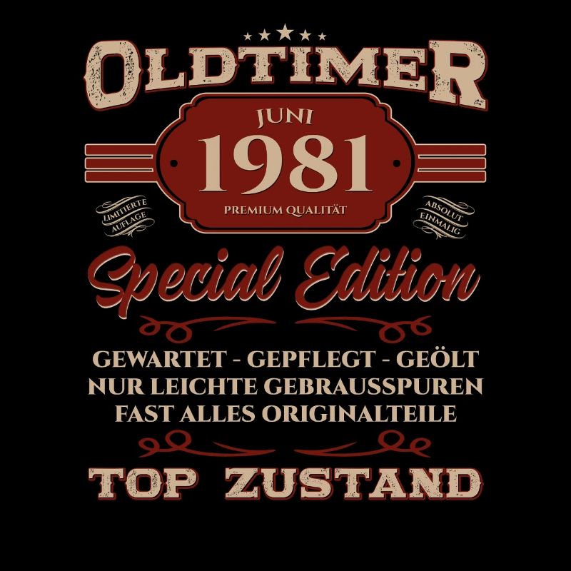 44. Geburtstag Oldtimer Juni Jahrgang 1981
