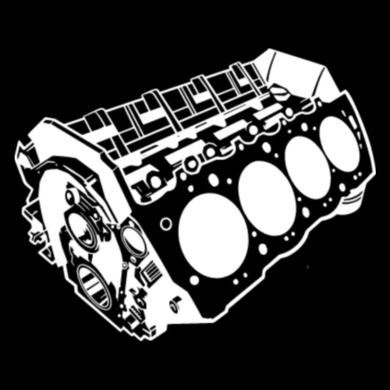 V8 eight cylinder engine machine mechanic car