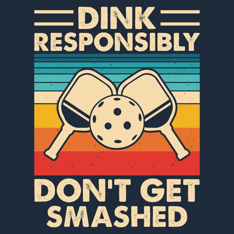 Dink Responsibly Don't Get Smashed Pickleball Gift