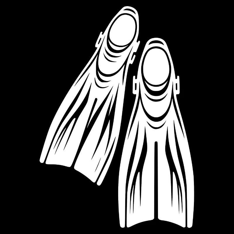 Apparatus Fins Diver Tattoo Logo Style