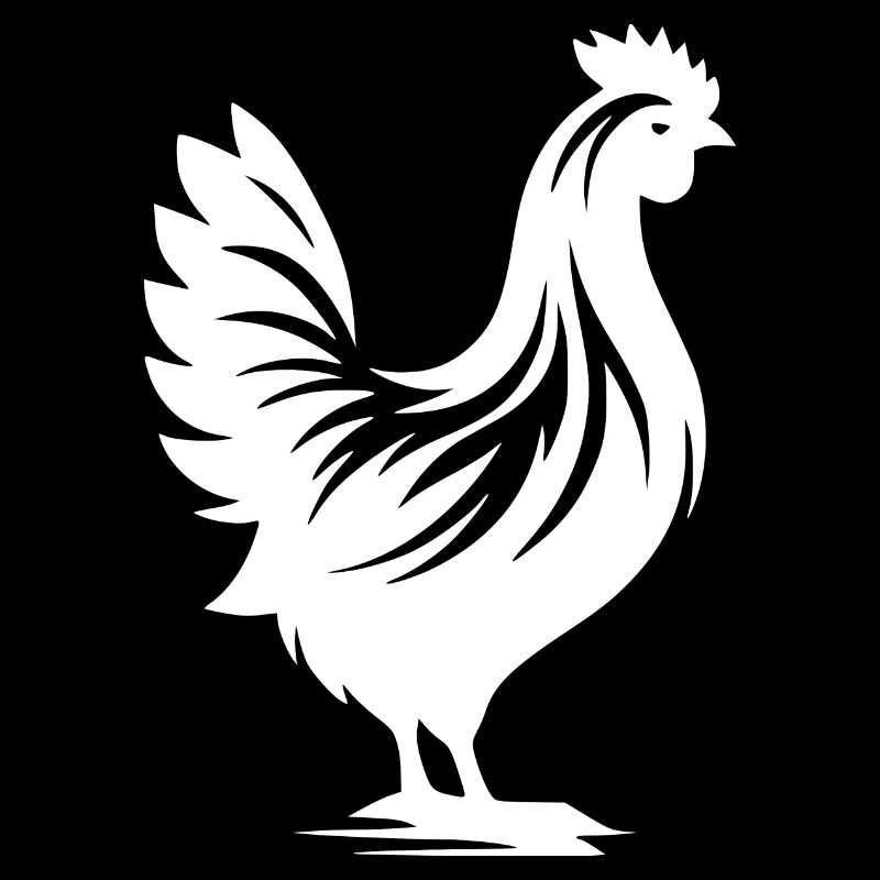 Tatouage domestique de style poule de poulet