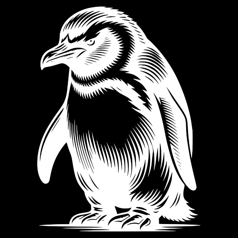 Cunning Clever Kids Pingouin Style de tatouage