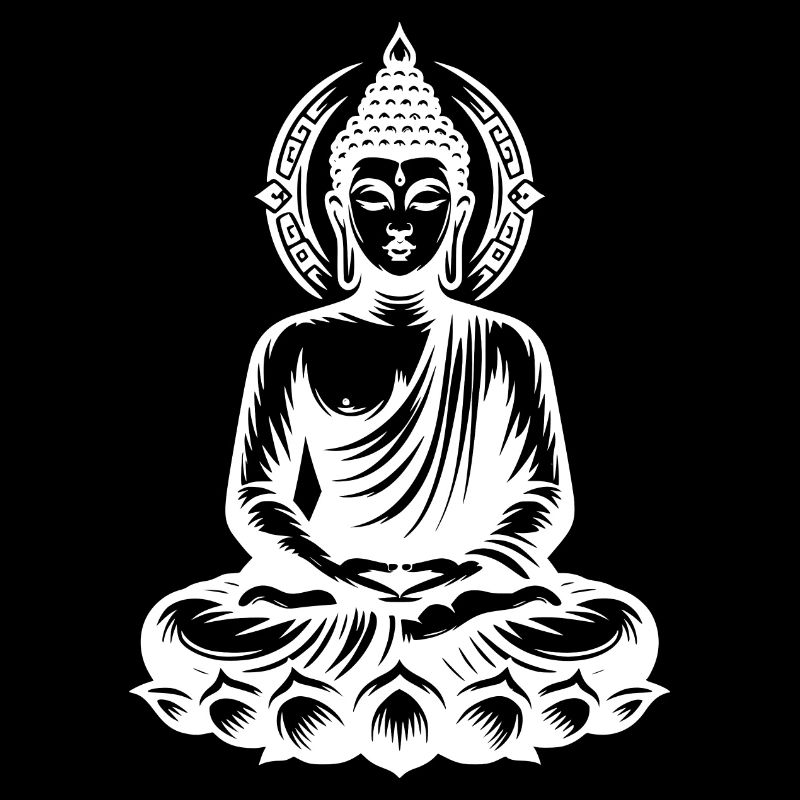 Méditation Harmonie Yoga Bouddha Style de tatouage thaïlandais
