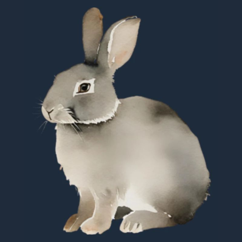 Rabbit with a plain background