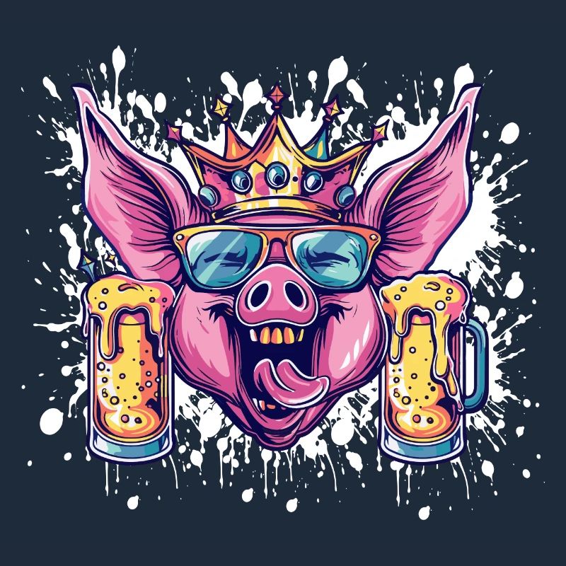 Schwein Bier Lustig