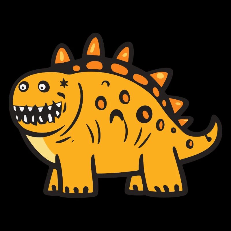 Dinosaur stegosaurus Halloween Funny