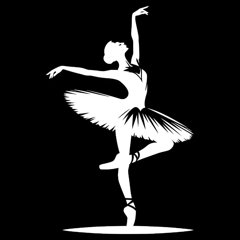 Bühnenauftritt einer anmutigen Ballerina