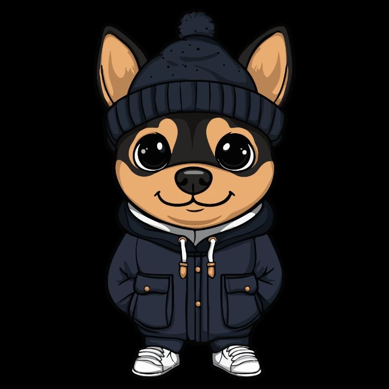Pinscher Hund Stylisch