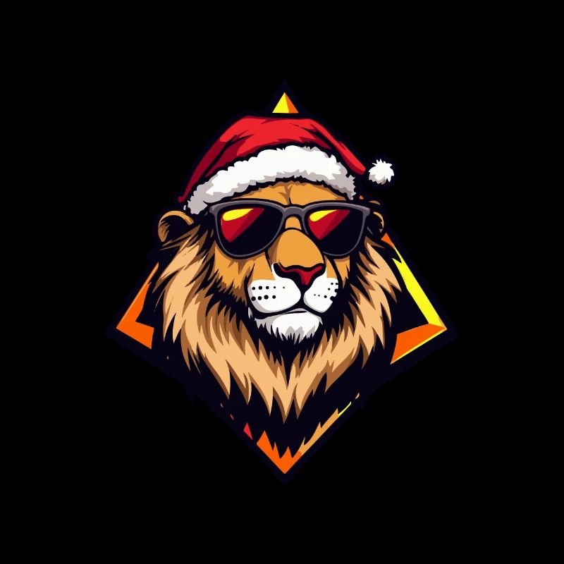Lion Christmas Cool
