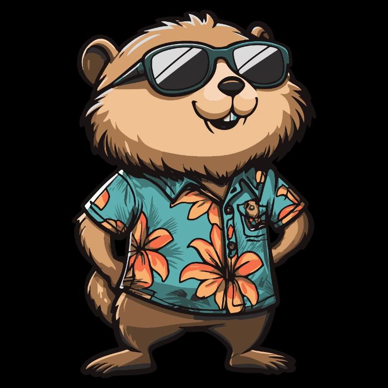Beaver Comic Cool Summer
