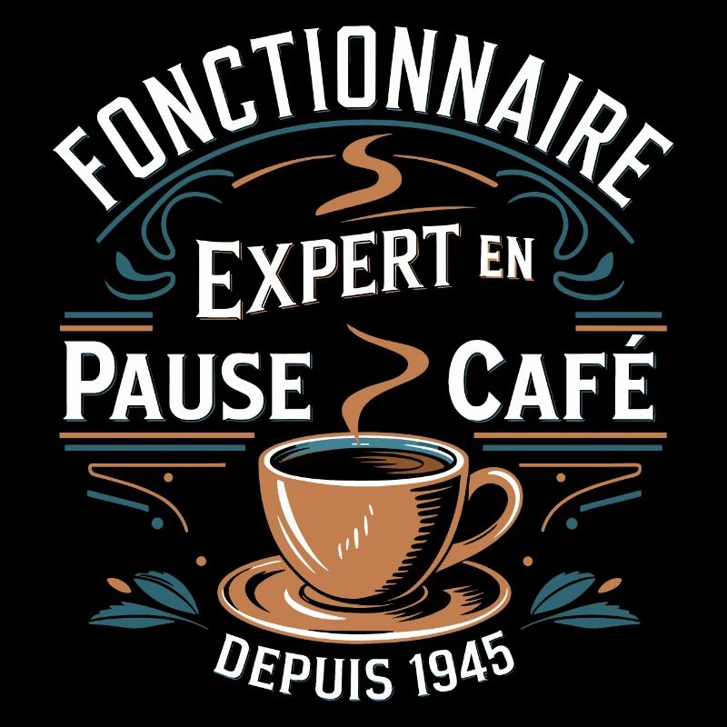 Fonctionnaire expert en pause café depuis 1945