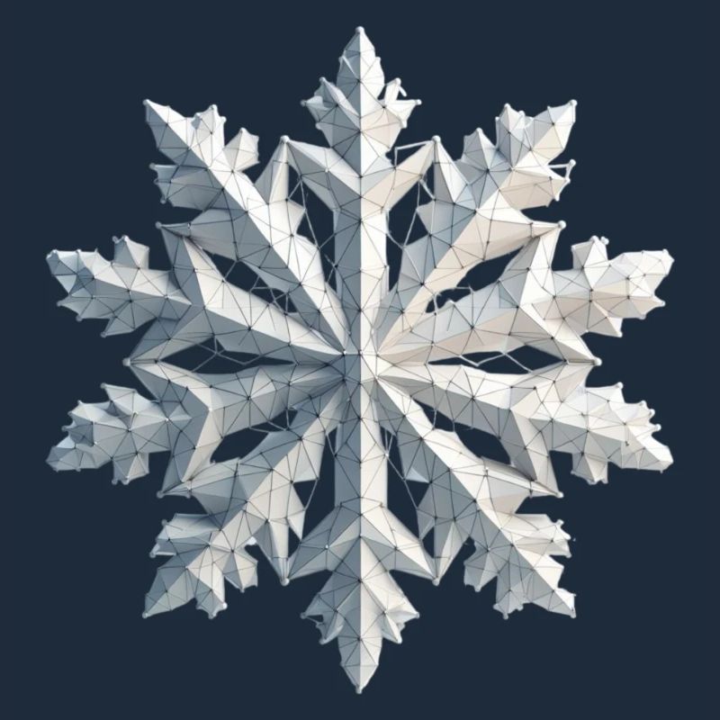 Polygone de flocon de neige