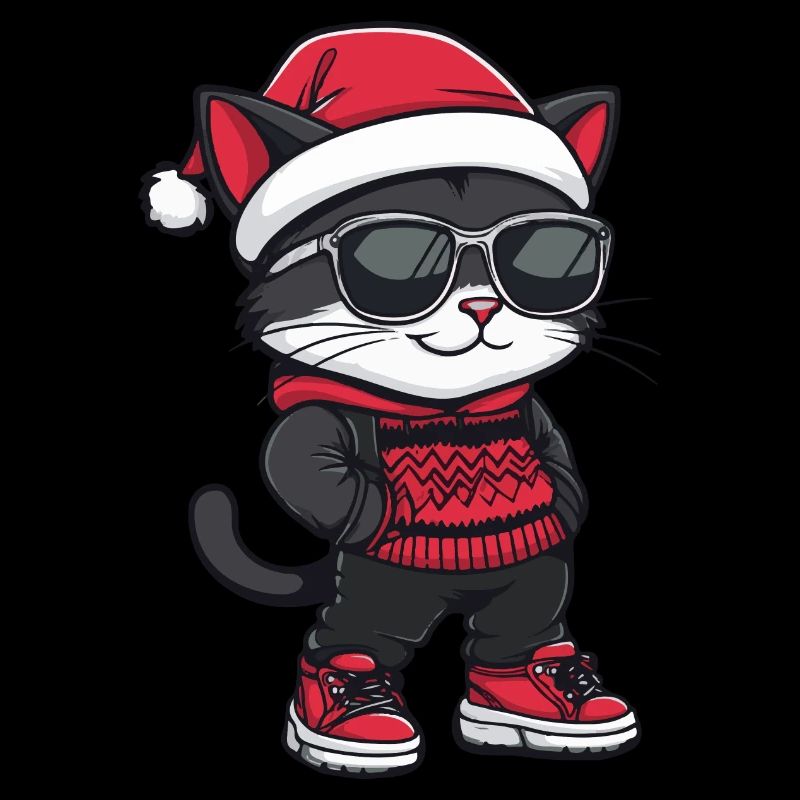 Chat Noël Cool Noël