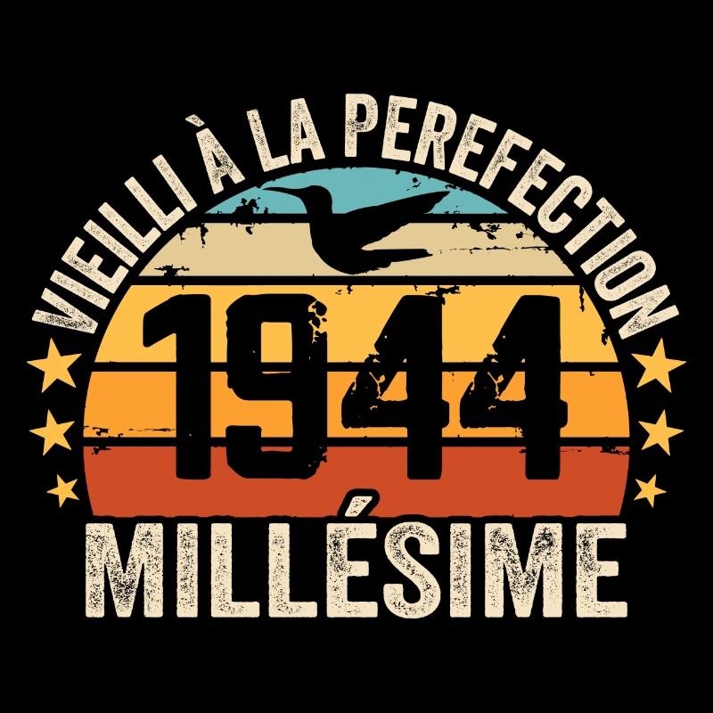 Millésime 1944 Cadeau D’anniversaire Rétro 1944