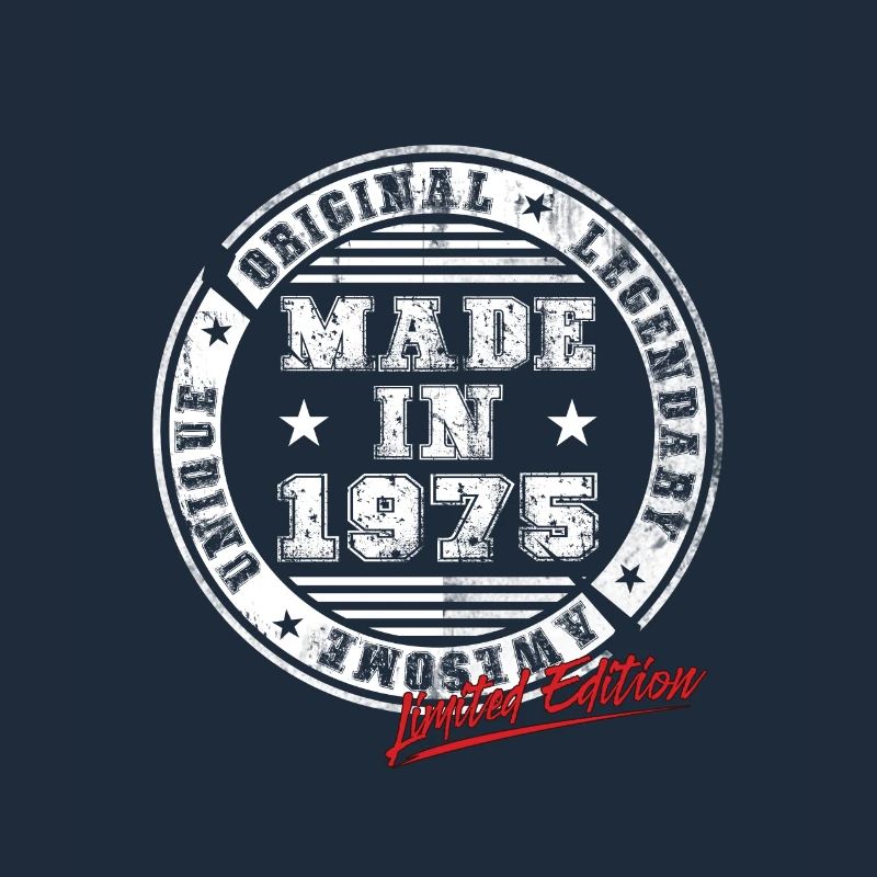 Retro Patch Jahrgang 1975 Geburtstag Geschenk
