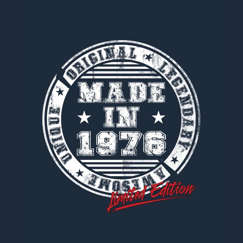 Retro Patch Jahrgang 1976 Geburtstag Geschenk
