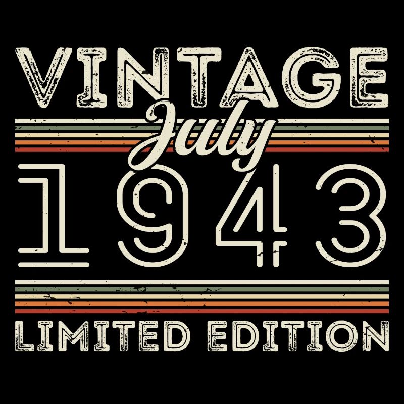 Juli 1943 Juli Geburtstagsgeschenk Juli 1943