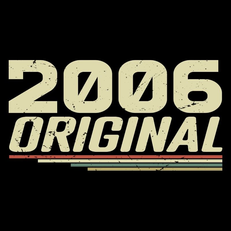 Né en 2006 Vintage 2006 Anniversaire Rétro 2006