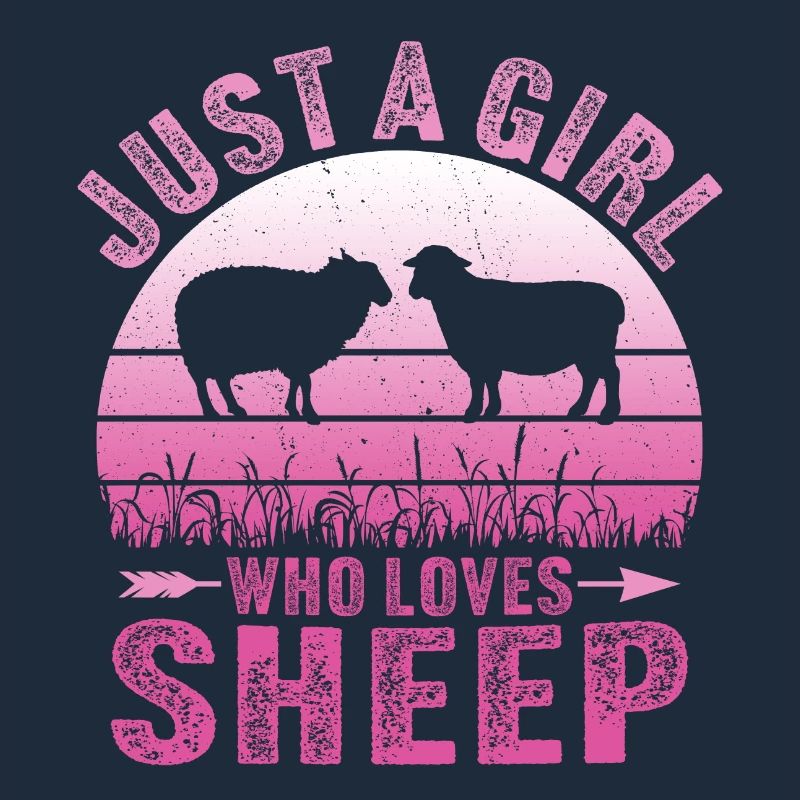 Nur ein Mädchen, das Schafe liebt