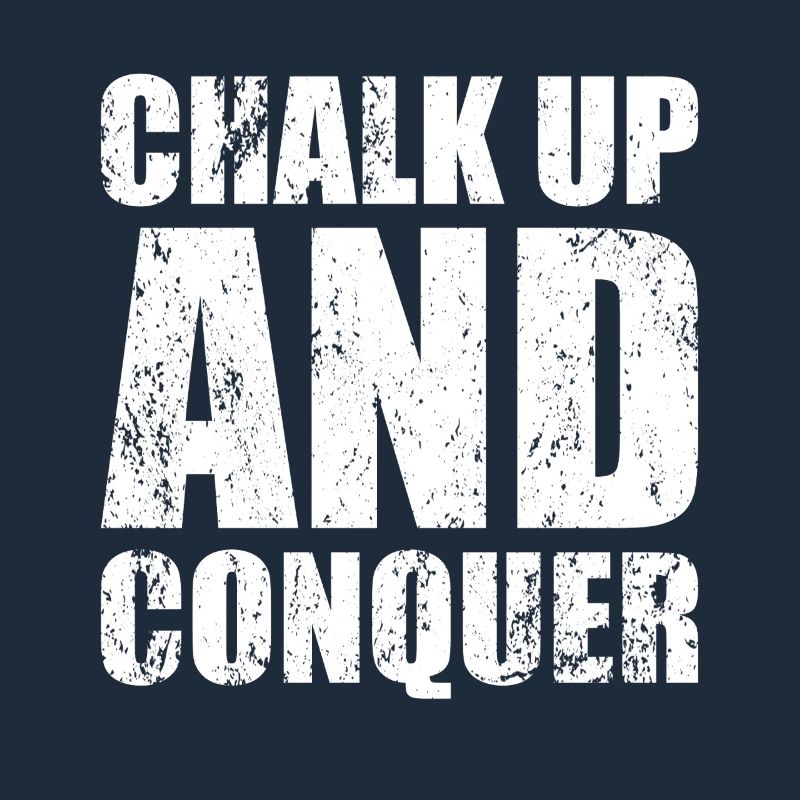 Boulderer Chalk Up et Conquer Bloc