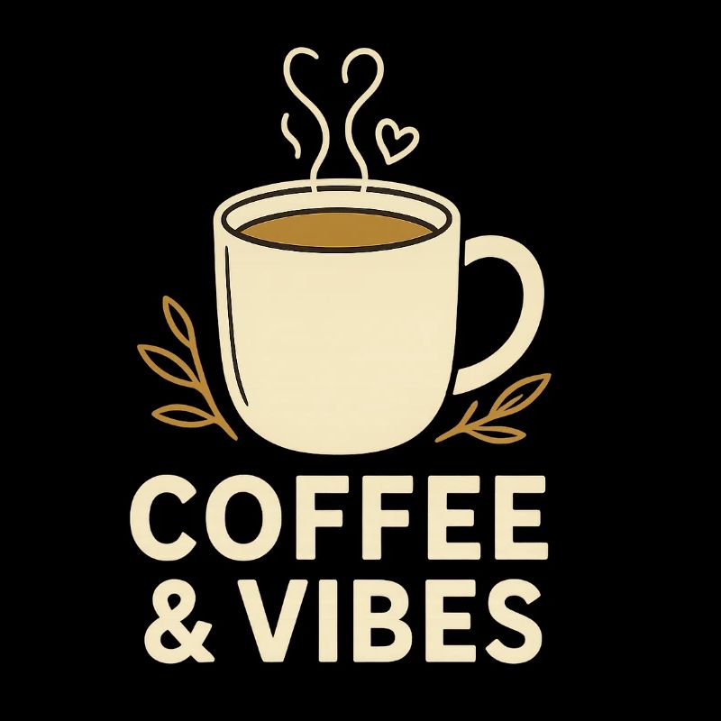 Kaffee & Vibes Becher Illustration