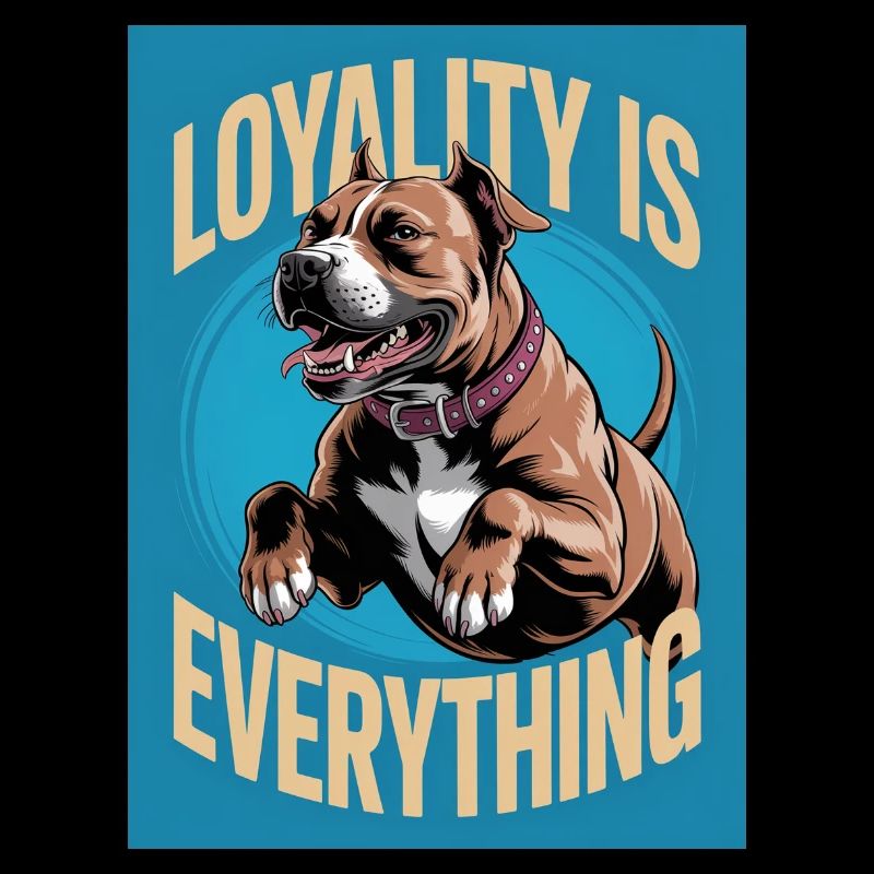 Dogo Canario mit „Loyality is everything“