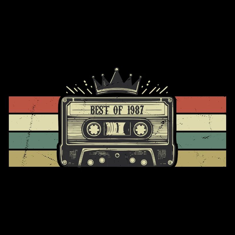 Kassette 1987 – Geboren 1987 Geburtstagsgeschenk