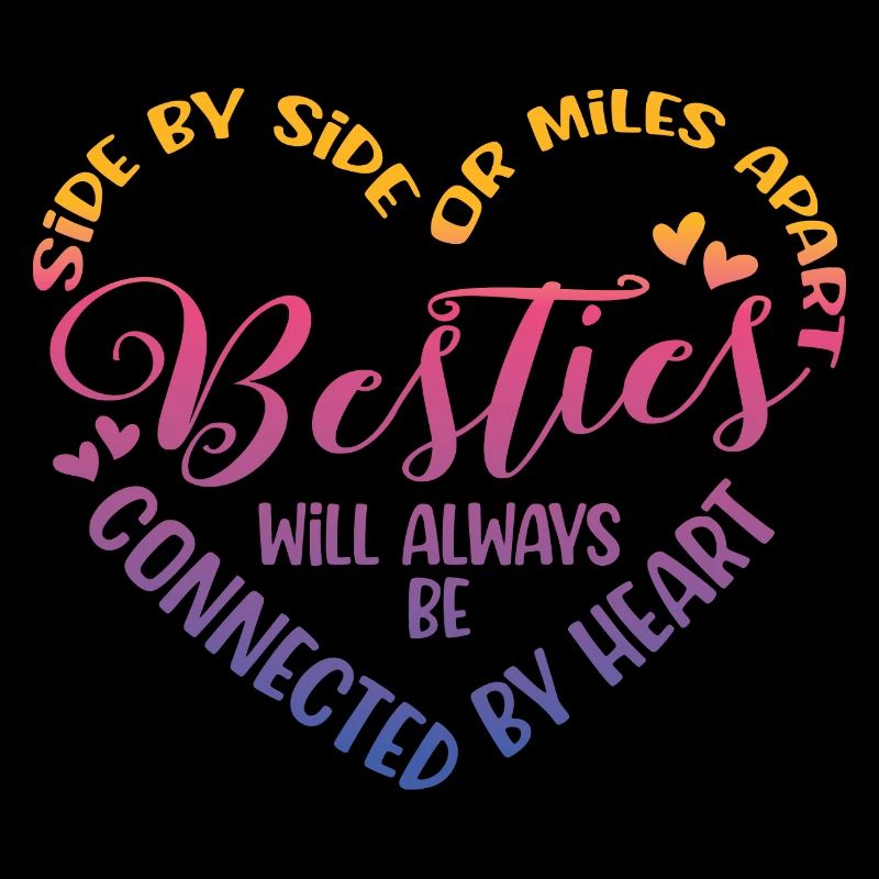 Side by side or miles apart besties