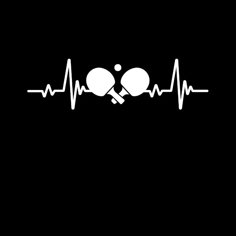 Heartbeat Table Tennis Ping Pong Racket ECG