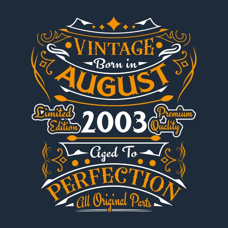Vintage August 2003 Retro Geburtstagsgeschenk