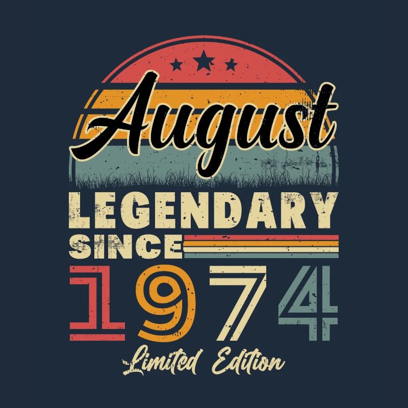 August 1974 Vintage Retro Geburtstagsgeschenk