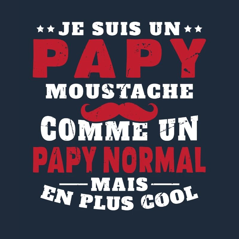Un papy moustache comme un papy normal